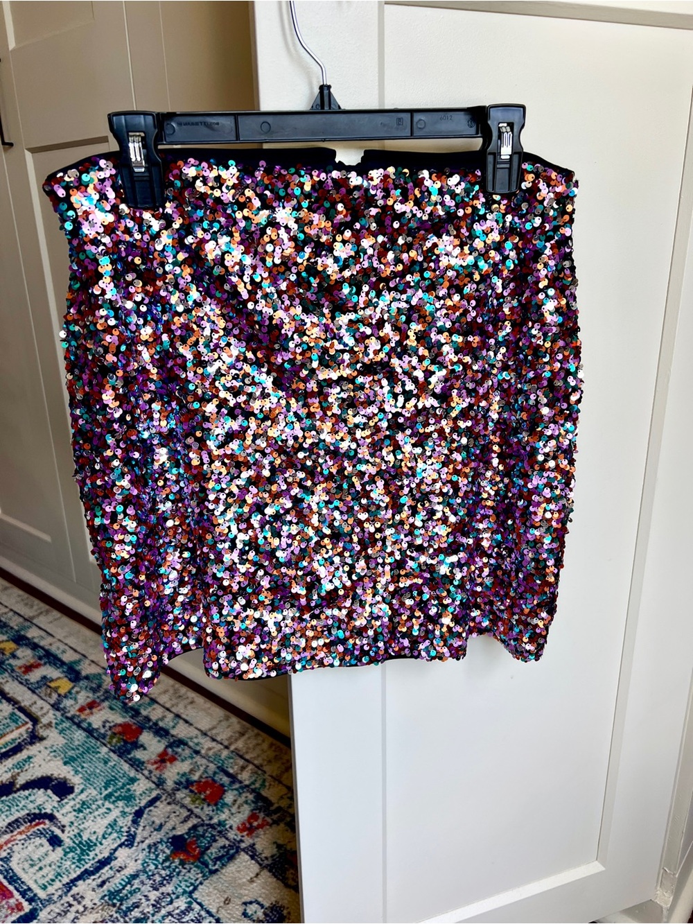 ASOS DESIGN Multi-Color Sequin Mini Skirt US 10